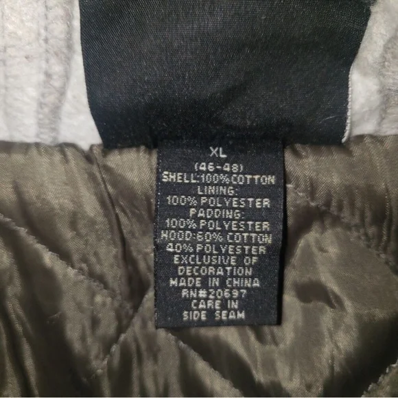 DICKIE'S Green and Gray Hooded Work Jacket Mens Size XL - Picture 4 of 6